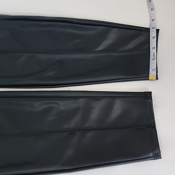 NINE WEST FAUX LEATHER  LEGGINGS/ SIZE  L - Picture 9 of 11